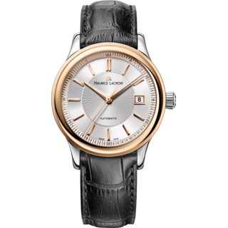 Replica Replica Maurice Lacroix Les Classiques Date Steel and Pink Gold Watch LC6027-PS101-131